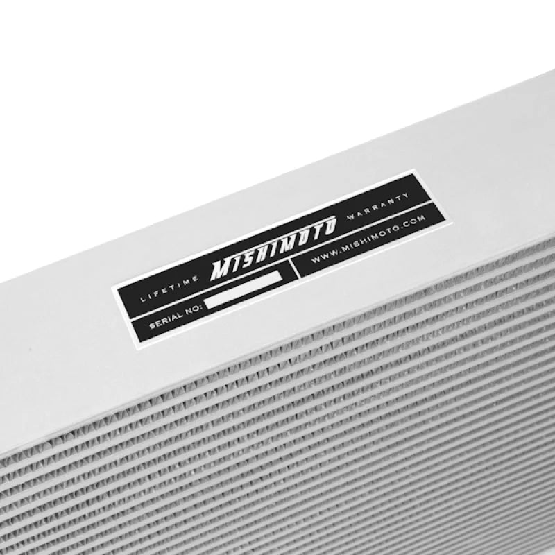 Mishimoto 08-10 Ford 6.4L Powerstroke Intercooler (Silver) - Back View