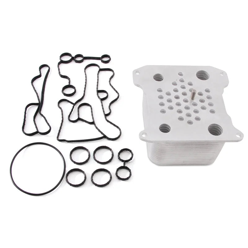 Mishimoto 08-10 Ford 6.4L Powerstroke Replacement Oil Cooler Kit - Main Product View