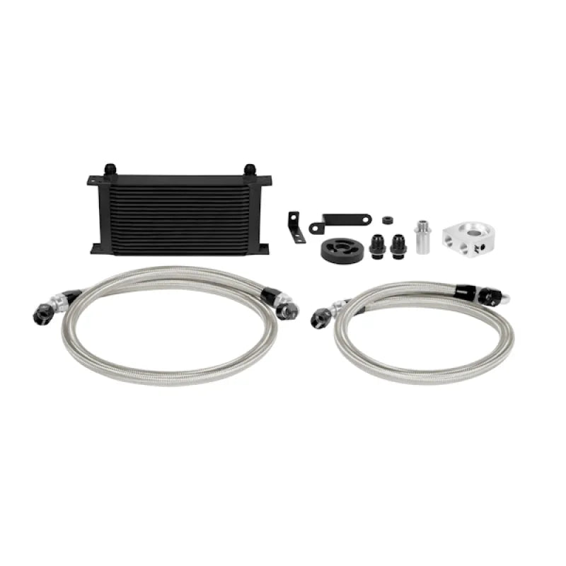 Mishimoto 08-14 Subaru WRX Oil Cooler Kit - Black - Side View