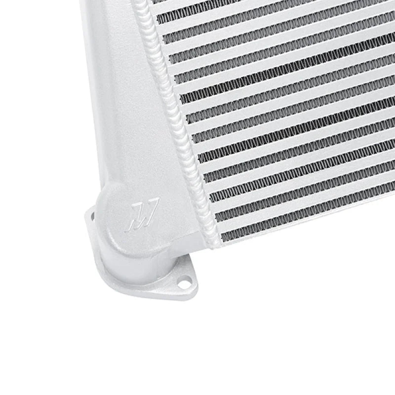 Mishimoto 08-14 Subaru WRX Top-Mount Intercooler Kit - Powder Coated Silver & Black Hoses - Installation View