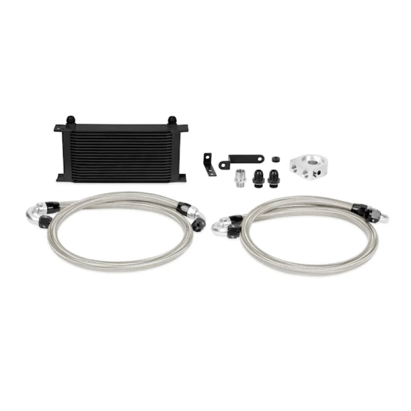 Mishimoto 08-14 WRX/STi Oil Cooler Kit - Black - Side View
