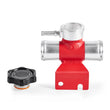 Load image into Gallery viewer, Mishimoto 08-15 Mitsubishi Lancer Evo X Coolant Fill Inlet - Red - Back View