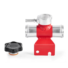 Load image into Gallery viewer, Mishimoto 08-15 Mitsubishi Lancer Evo X Coolant Fill Inlet - Red - Back View