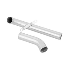 Load image into Gallery viewer, Mishimoto 08+ Mitsubishi Lancer Evolution X Blue Upper Intercooler Pipe Kit - Side View