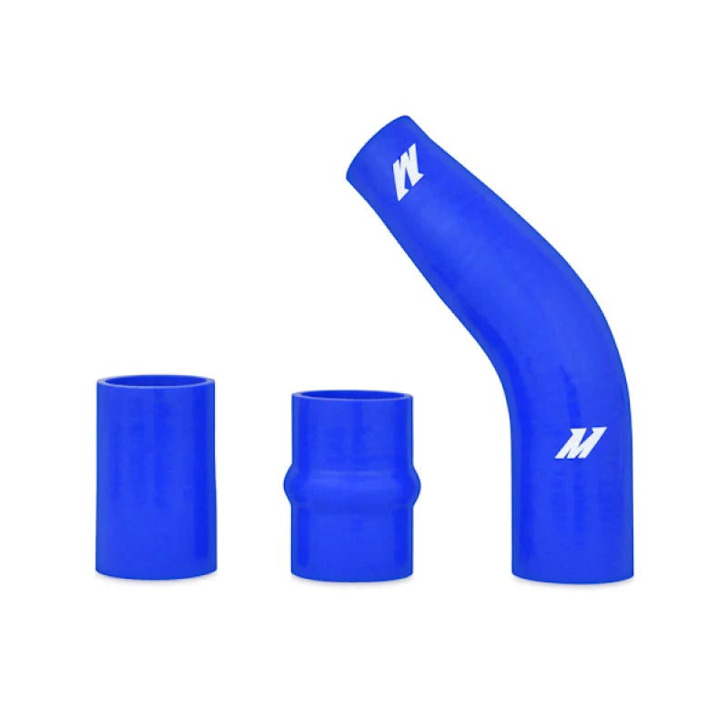 Mishimoto 08+ Mitsubishi Lancer Evolution X Blue Upper Intercooler Pipe Kit - Detail View