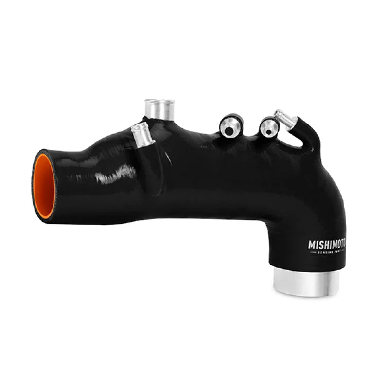 Mishimoto 08 Subaru WRX Black Silicone Induction Hose - Side View