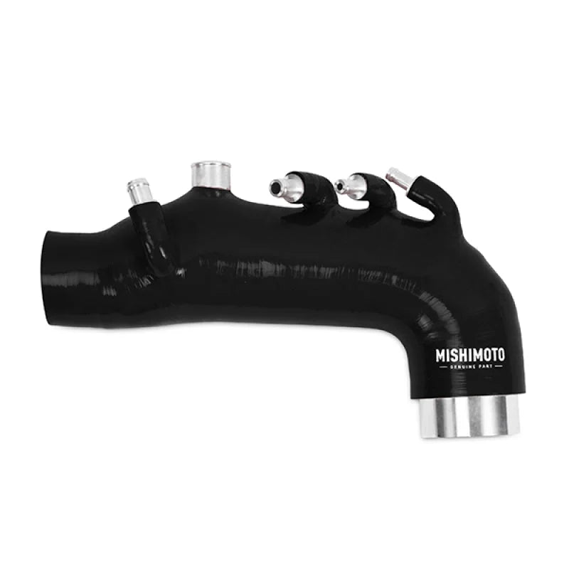 Mishimoto 08 Subaru WRX Black Silicone Induction Hose - Back View
