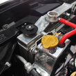 Load image into Gallery viewer, Mishimoto 08+ Subaru WRX/STI Polished Aluminum Coolant Overflow Tank - Back View
