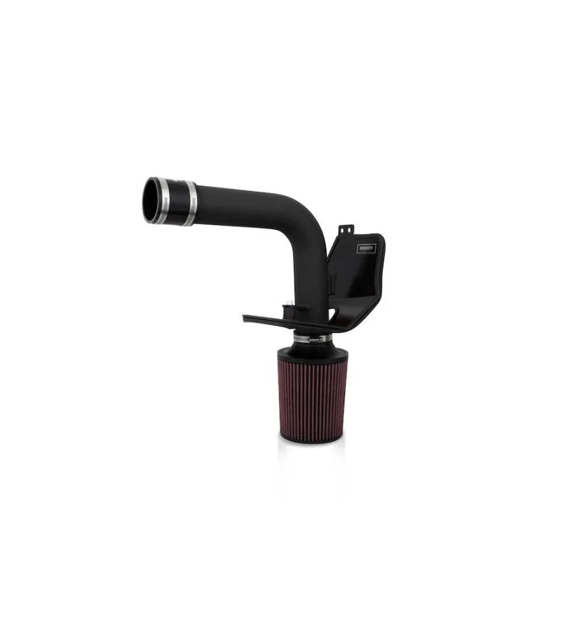 Mishimoto 08+ Subaru WRX/STi Performance Cold Air Intake Kit - Wrinkle Black - Back View