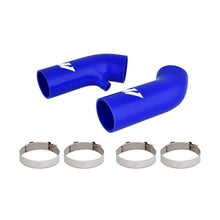 Load image into Gallery viewer, Mishimoto 09+ Nissan 370Z Blue Silicone Air Intake Hose Kit - Side View