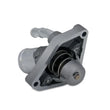 Load image into Gallery viewer, Mishimoto 09+ Nissan GTR 68 Degrees C Racing Thermostat and Housing - Side View