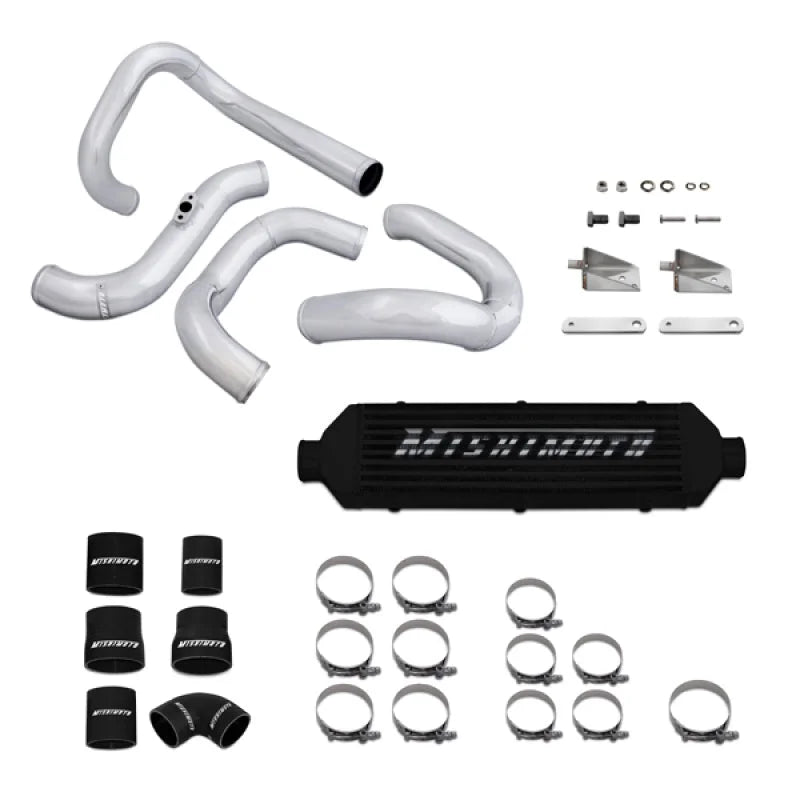 Mishimoto 10-11 Hyundai Genesis Coupe Black Aluminum Intercooler Kit - Main Product View