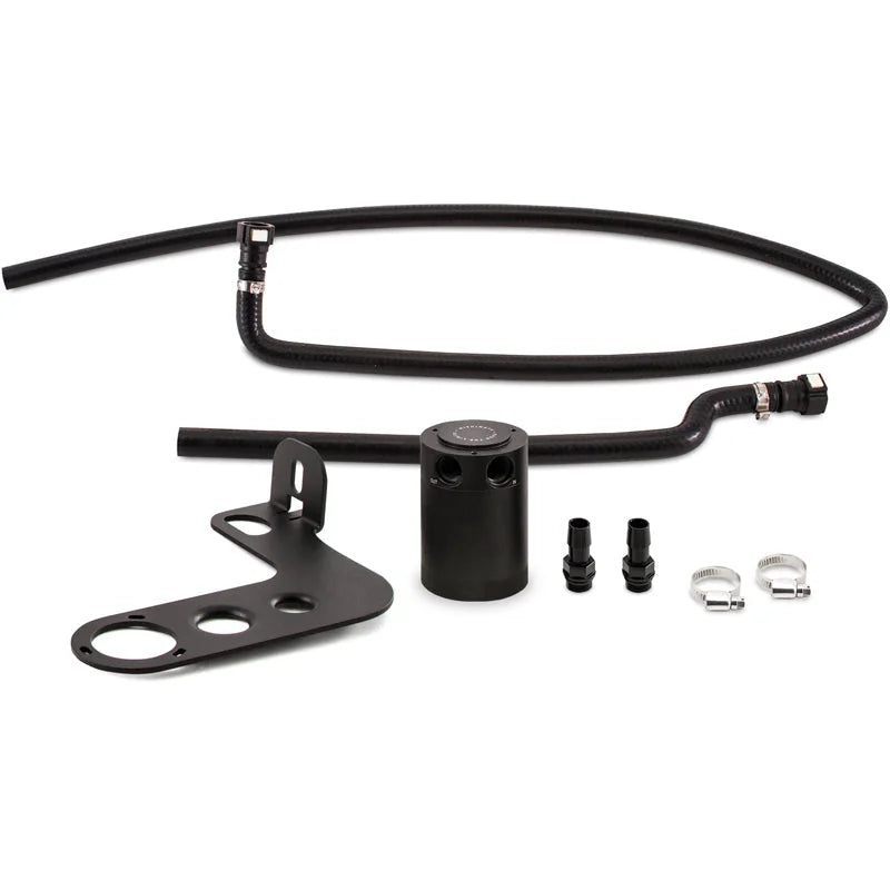 Mishimoto 10-15 Chevrolet Camaro SS (Automatic) Baffled Oil Catch Can Kit - Black - Main Product View