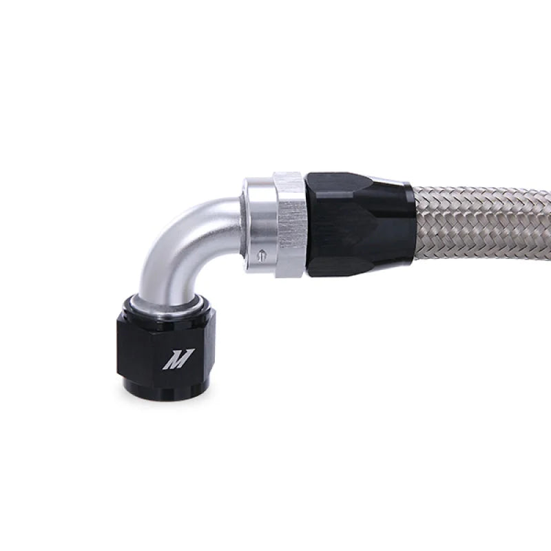 Mishimoto 10-15 Chevrolet Camaro SS Oil Cooler Kit (Non-Thermostatic) - Black - Side View