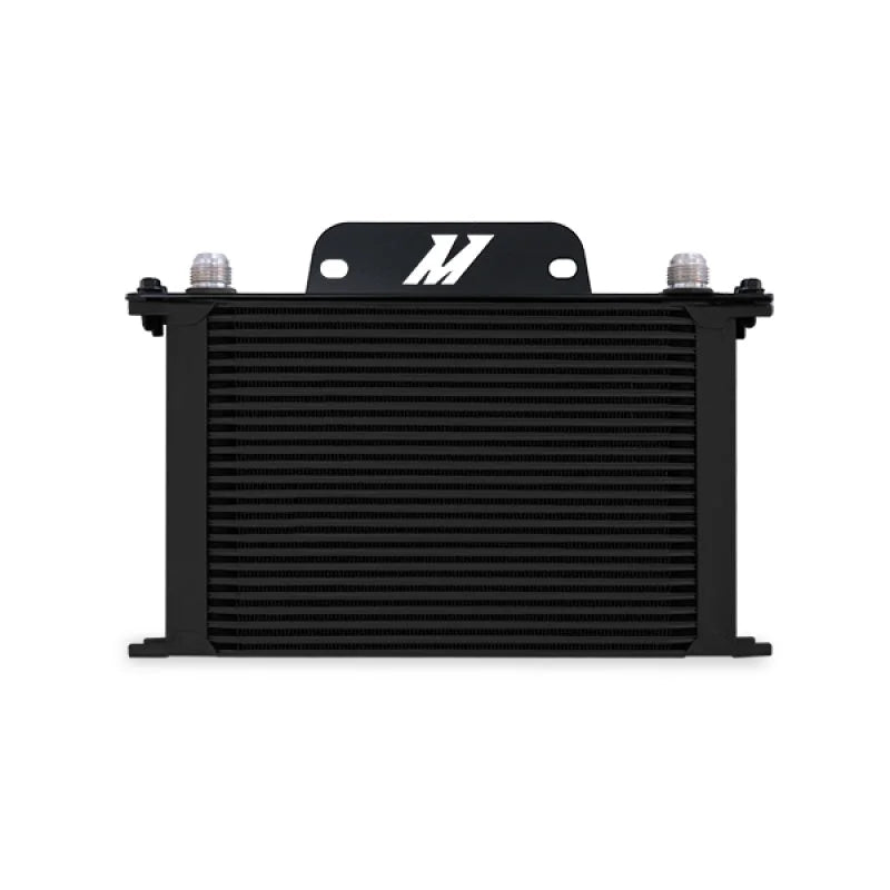 Mishimoto 10-15 Chevrolet Camaro SS Oil Cooler Kit (Non-Thermostatic) - Black - Back View