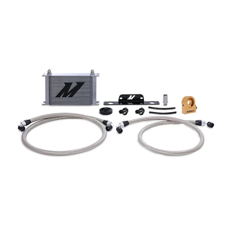 Mishimoto 10-15 Chevrolet Camaro SS Thermostatic Oil Cooler Kit - Silver - Main Product View