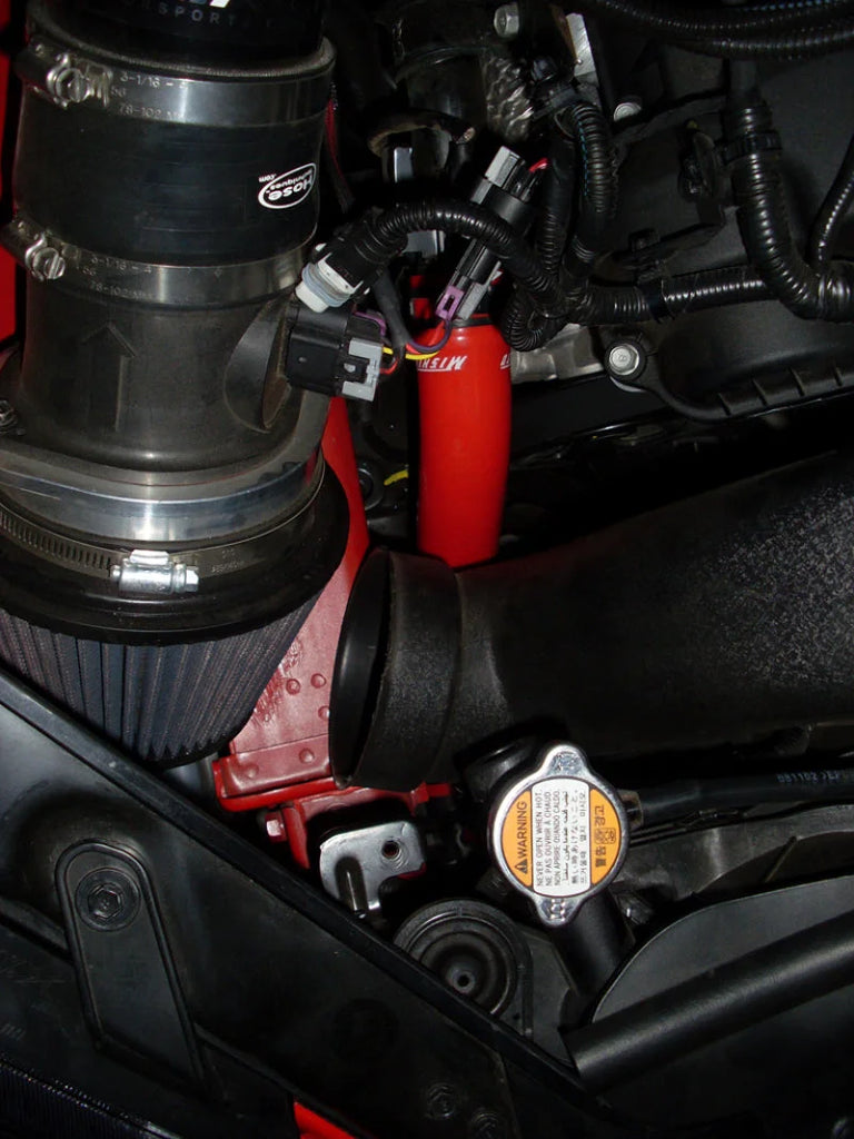 Mishimoto 10+ Hyundai Genesis Coupe V6 Black Silicone Hose Kit - Side View