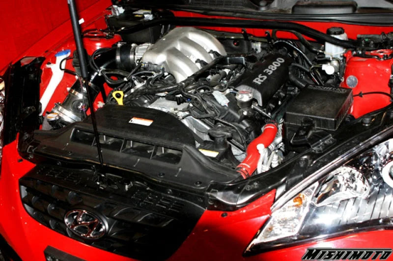 Mishimoto 10+ Hyundai Genesis Coupe V6 Black Silicone Hose Kit - Installation View