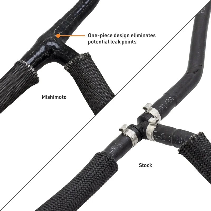 Mishimoto 11-14 Ford 6.7L Powerstroke Coolant Overflow Hose - Installation View
