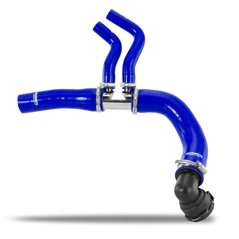 Mishimoto 11-14 Ford F-150 3.5L EcoBoost / 2.7L V6 Silicone Coolant Hose Kit - Blue - Side View