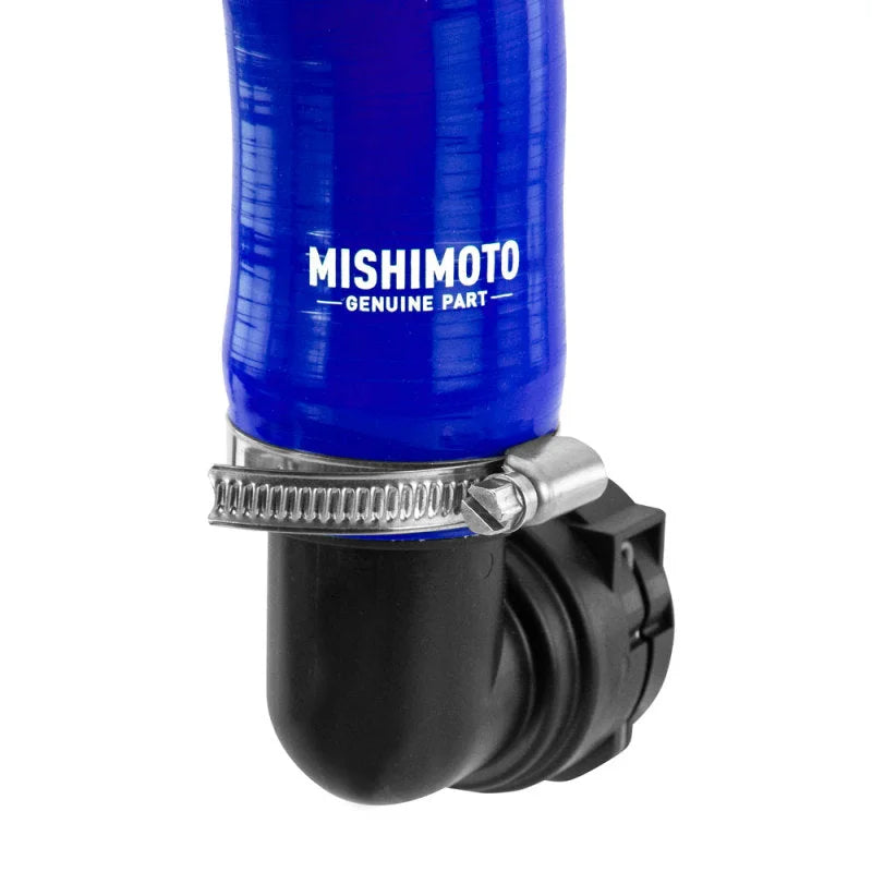 Mishimoto 11-14 Ford F-150 3.5L EcoBoost / 2.7L V6 Silicone Coolant Hose Kit - Blue - Installation View
