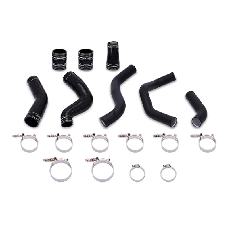 Mishimoto 11-14 Ford F-150 3.5L Ecoboost Hot-Side Intercooler Pipe Kit - Wrinkle Black - Main Product View
