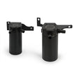 Load image into Gallery viewer, Mishimoto 11-14 Ford F-150 EcoBoost 3.5L Baffled Oil Catch Can Kit - Black - Back View