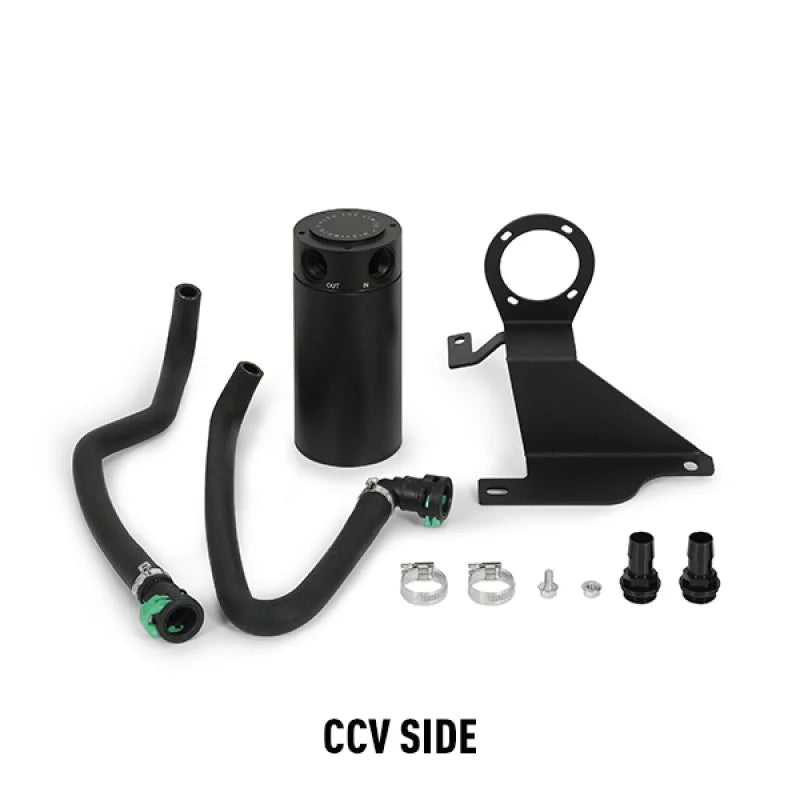 Mishimoto 11-14 Ford F-150 EcoBoost 3.5L Baffled Oil Catch Can Kit - Black - Additional View 5
