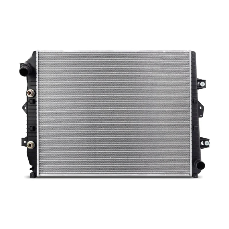 Mishimoto 11-16 Chevy Silverado 6.6L Duramax Replacement Radiator - Side View