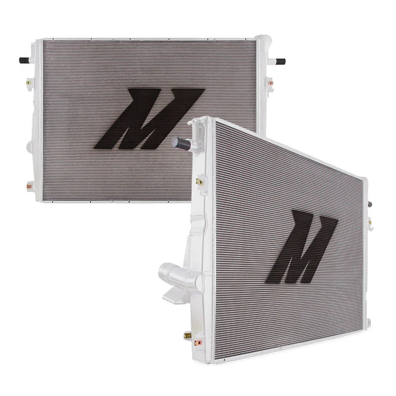 Mishimoto 11-16 Ford 6.7L Powerstroke Aluminum Primary Radiator - Side View