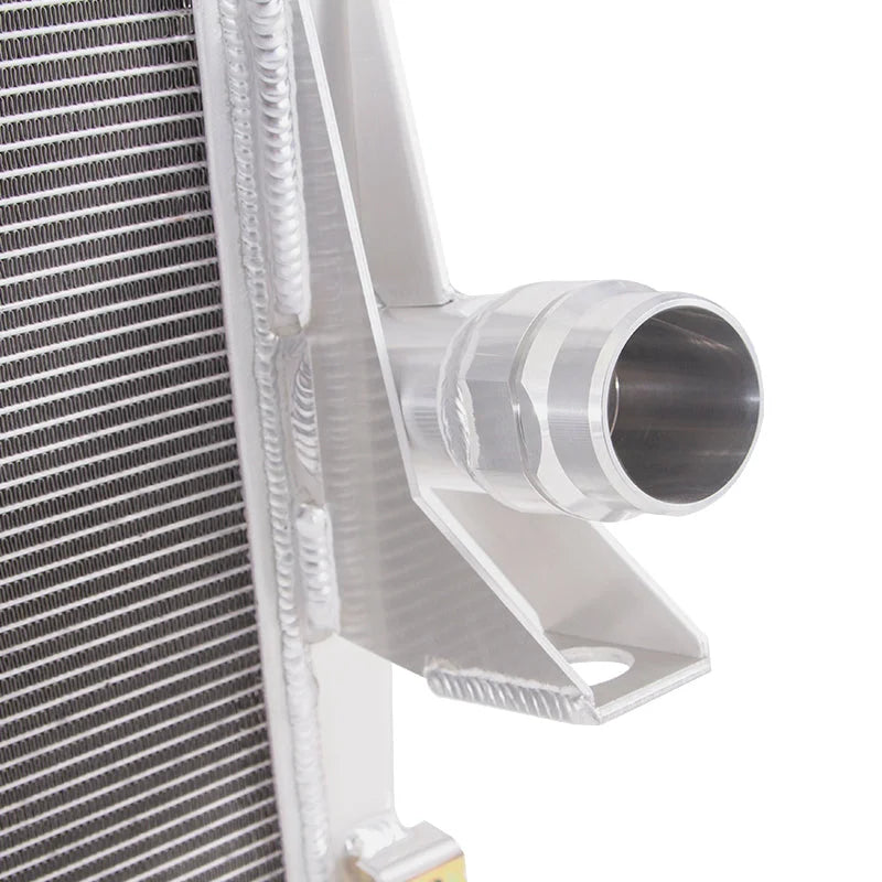 Mishimoto 11-16 Ford 6.7L Powerstroke Aluminum Primary Radiator - Back View