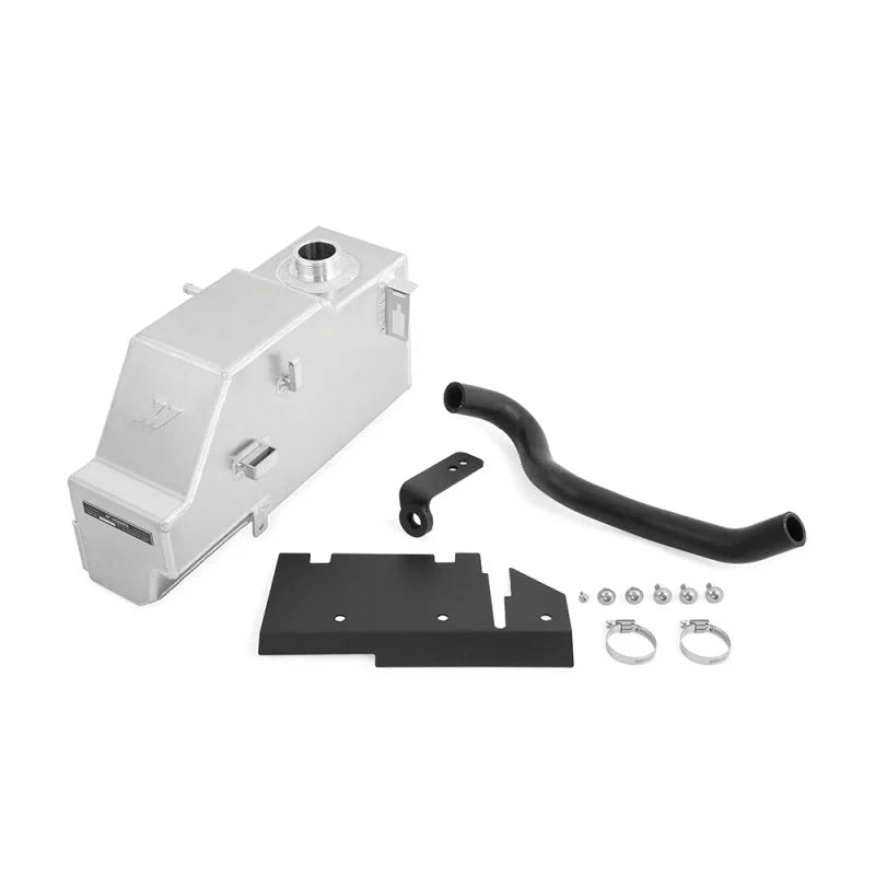 Mishimoto 11-19 Ford 6.7L Powerstroke Aluminum Degas Tank - Natural - Main Product View