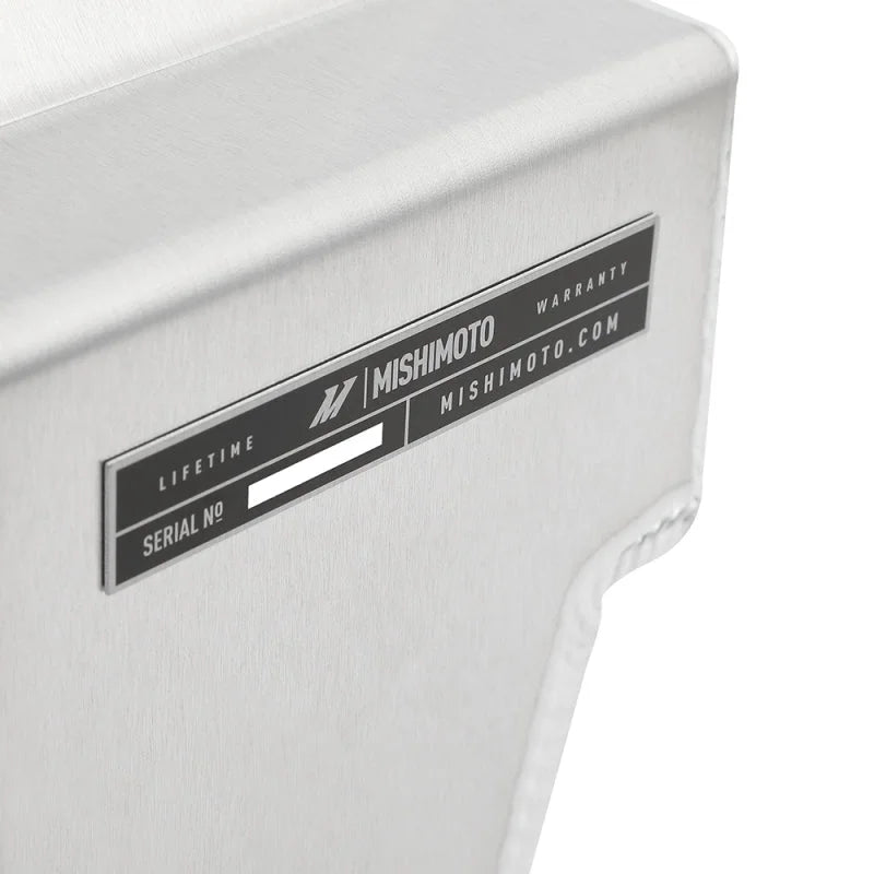 Mishimoto 11-19 Ford 6.7L Powerstroke Aluminum Degas Tank - Natural - Back View