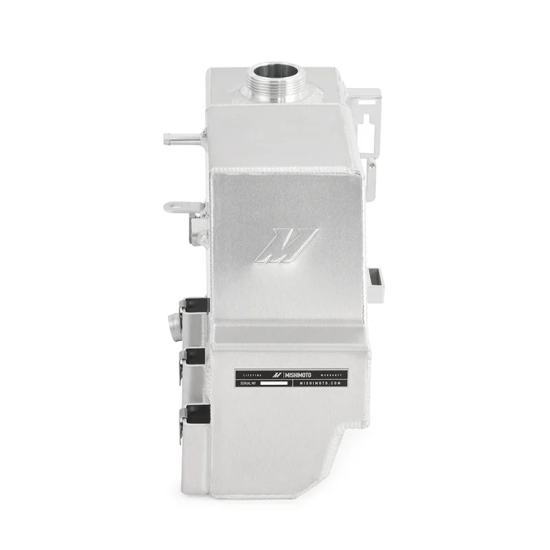 Mishimoto 11-19 Ford 6.7L Powerstroke Aluminum Degas Tank - Natural - Installation View