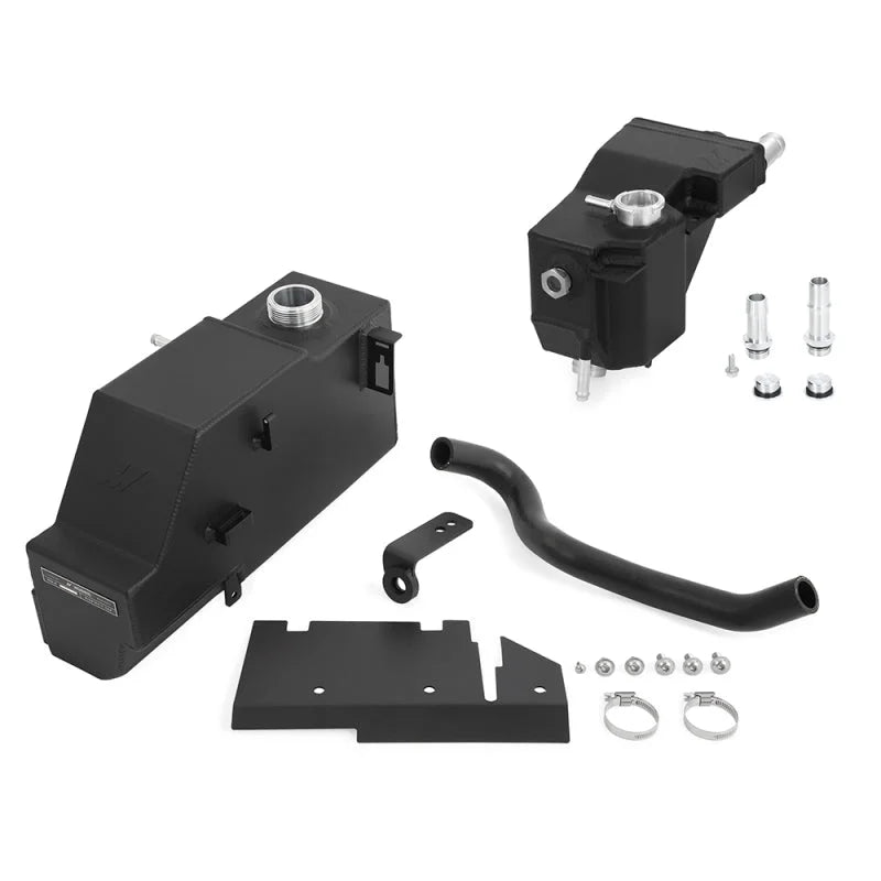 Mishimoto 11-19 Ford 6.7L Powerstroke Expansion Tank Kit - Micro-Wrinkle Black - Main Product View