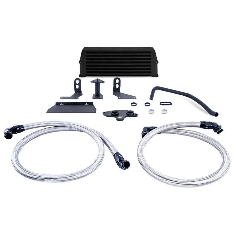 Mishimoto 11-19 Ford 6.7L Powerstroke Performance Oil Cooler Kit - Black - Main Product View