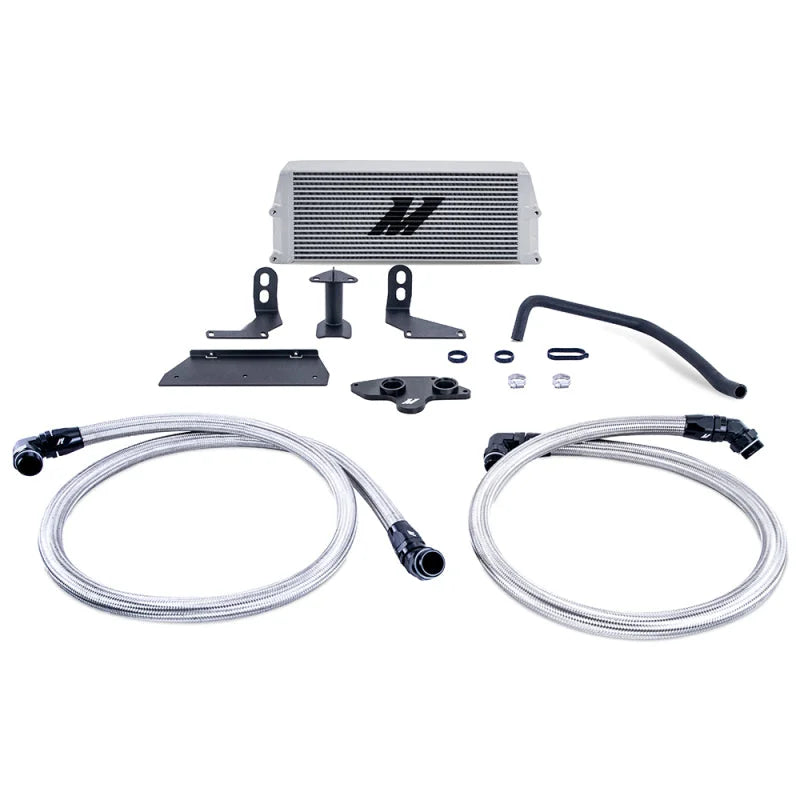 Mishimoto 11-19 Ford 6.7L Powerstroke Performance Oil Cooler Kit - Silver - Main Product View