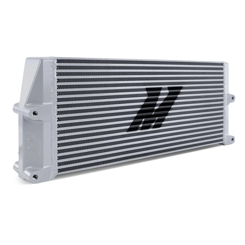 Mishimoto 11-19 Ford 6.7L Powerstroke Performance Oil Cooler Kit - Silver - Installation View