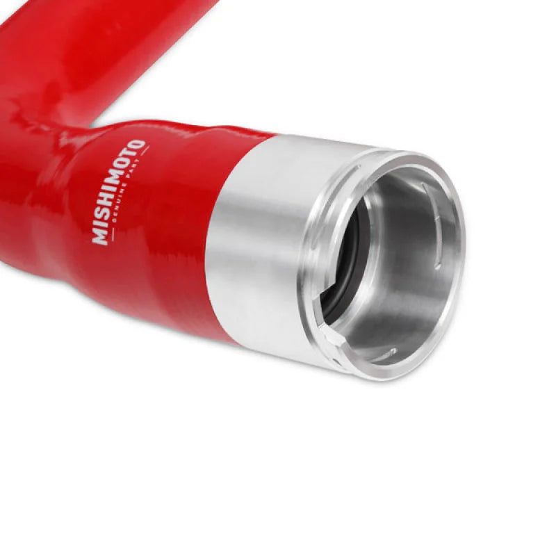 Mishimoto 11+ Chevrolet Duramax 6.6L Red Silicone Coolant Hose Kit - Side View