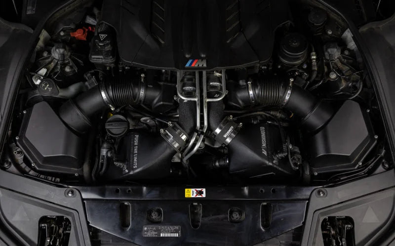 Mishimoto 12-16 BMW F10 M5 Intercooler Kit (Wrinkle Black) - Side View