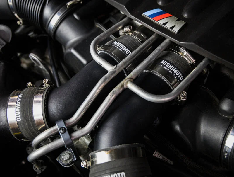 Mishimoto 12-16 BMW F10 M5 Intercooler Pipe Kit Micro Wrinkle Black - Additional View 5