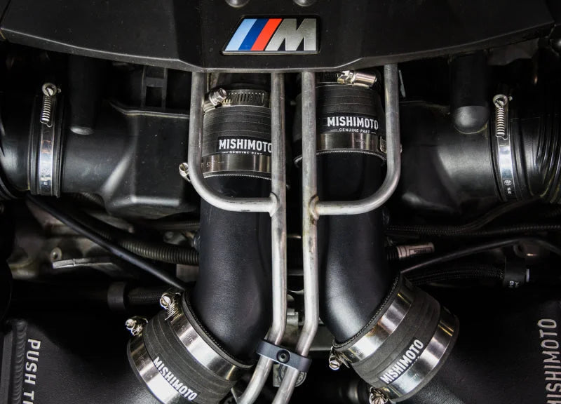 Mishimoto 12-16 BMW F10 M5 Intercooler Pipe Kit Micro Wrinkle Black - Additional View 6