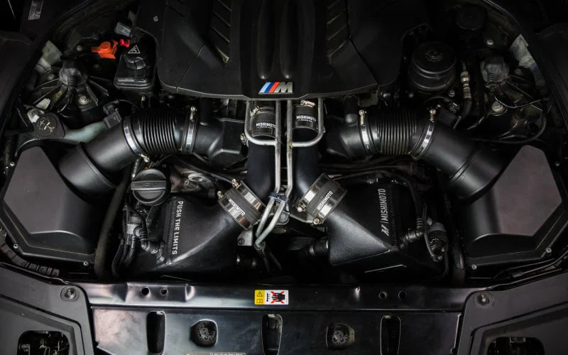 Mishimoto 12-16 BMW F10 M5 Intercooler Pipe Kit Micro Wrinkle Black - Additional View 9