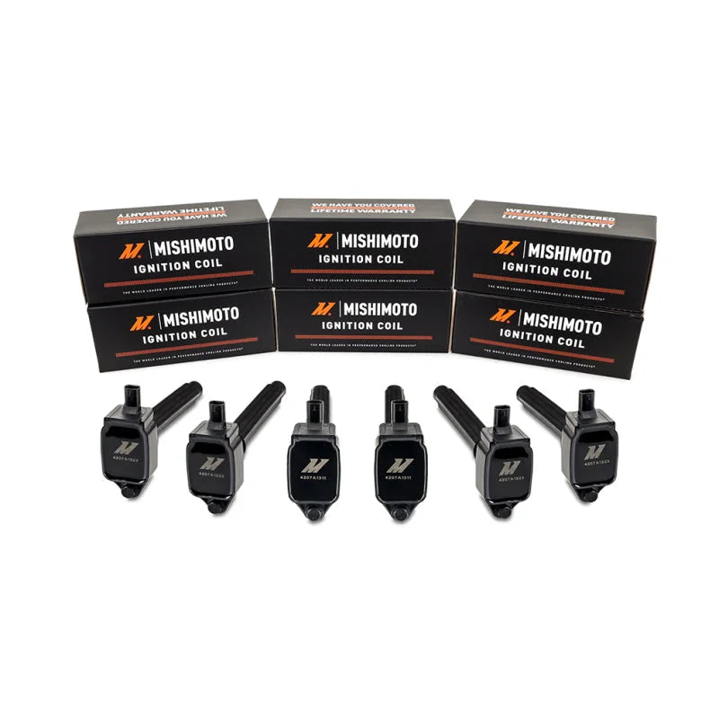 Mishimoto 12-18 Jeep Wrangler 3.6L Six Cylinder Ignition Coil Set - Back View