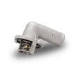 Load image into Gallery viewer, Mishimoto 12-18 Jeep Wrangler JK 90 Degree Thermostat with Housing - Side View