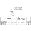 Load image into Gallery viewer, Mishimoto 120-Degree Push Lock Fitting -10AN - Side View
