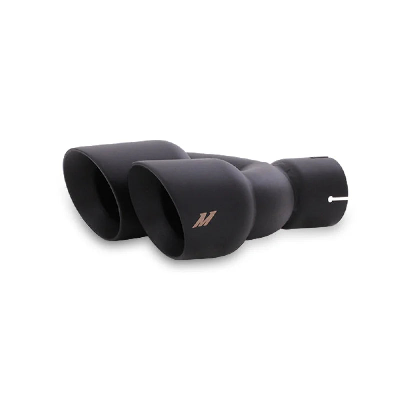 Mishimoto 14-16 Ford Fiesta ST 1.6L 2.5in Stainless Steel Cat-Back Exhaust w/ Black Tips - Back View