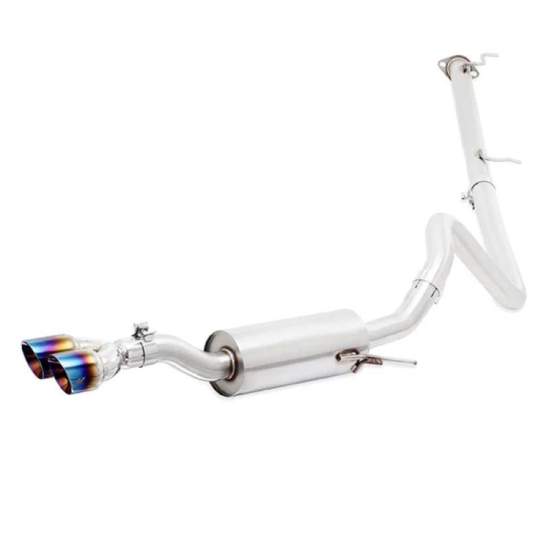 Mishimoto 14-16 Ford Fiesta ST 1.6L 2.5in Stainless Steel Cat-Back Exhaust w/ Burnt Ti Tips - Additional View 5