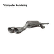 Load image into Gallery viewer, Mishimoto 14-16 Ford Fiesta ST 1.6L 2.5in Stainless Steel Cat-Back Exhaust w/ Polish Tips - Side View