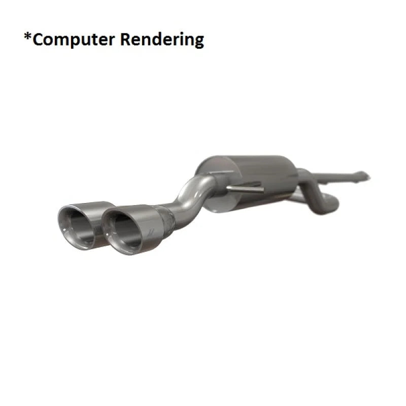 Mishimoto 14-16 Ford Fiesta ST 1.6L 2.5in Stainless Steel Resonated Cat-Back Exhaust w/ Black Tips - Main Product View